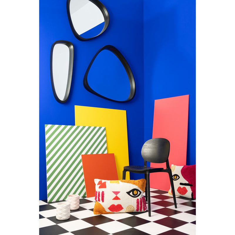 J-Line stoel Basic - kusntstof - zwart - Chic Choice