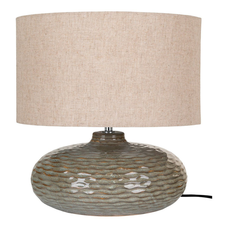 Oldham Tafellamp - Oldham Tafellamp, groen keramiek met lampenkap - Chic Choice