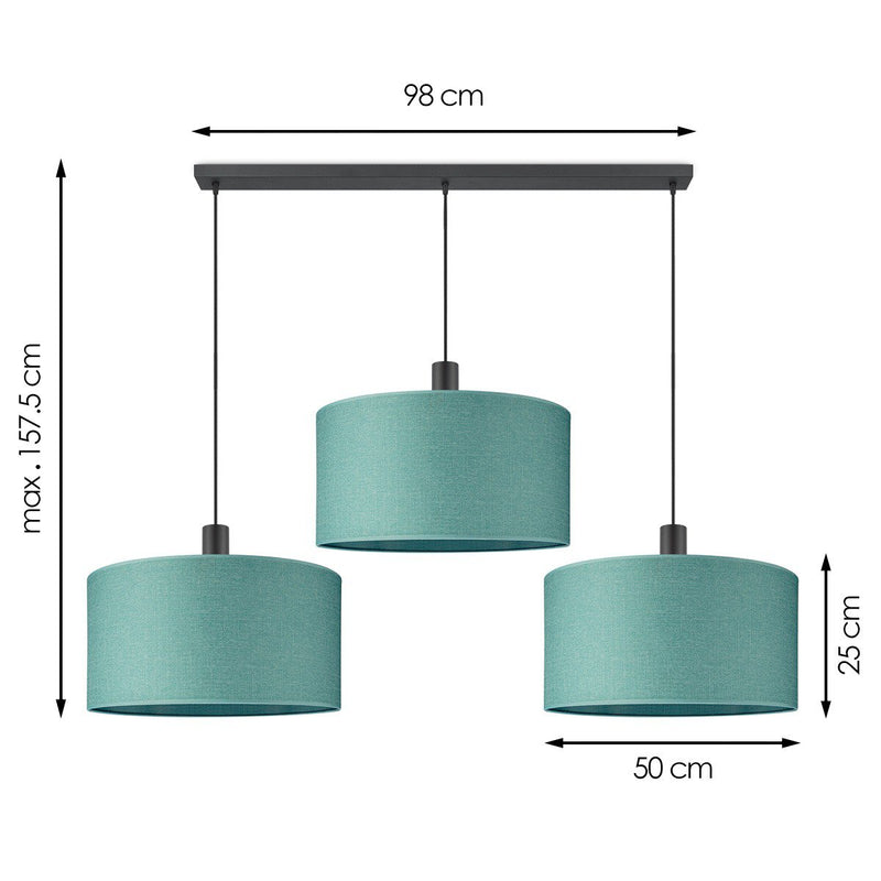 💎💡Home Sweet Home Kroonluchter – Modern Design met Turkooizen Accenten