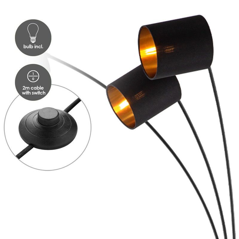 Home Sweet Home Moderne Vloerlamp - Staande Lamp - 3-lampenkapp - Chic Choice