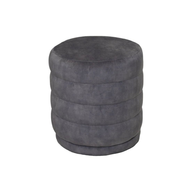 Poefringen - 45x45x40 - Dolfijngrijs - Adore 180 - Fluweel - Chic Choice