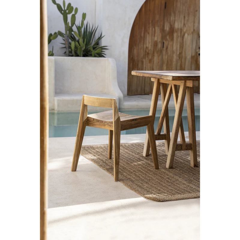 De Ydra Eetkamerstoel - Naturel - Buiten - Chic Choice