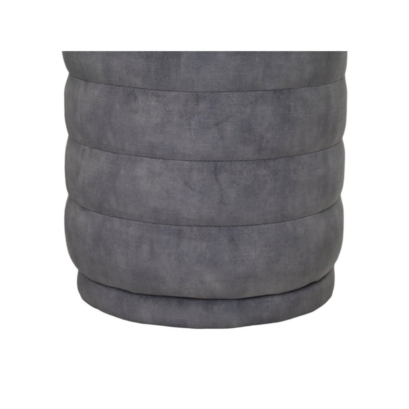 Poefringen - 45x45x40 - Dolfijngrijs - Adore 180 - Fluweel - Chic Choice