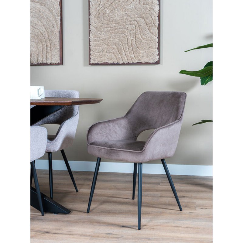 Eetkamerstoel Gina – Ramses – Taupe - Chic Choice