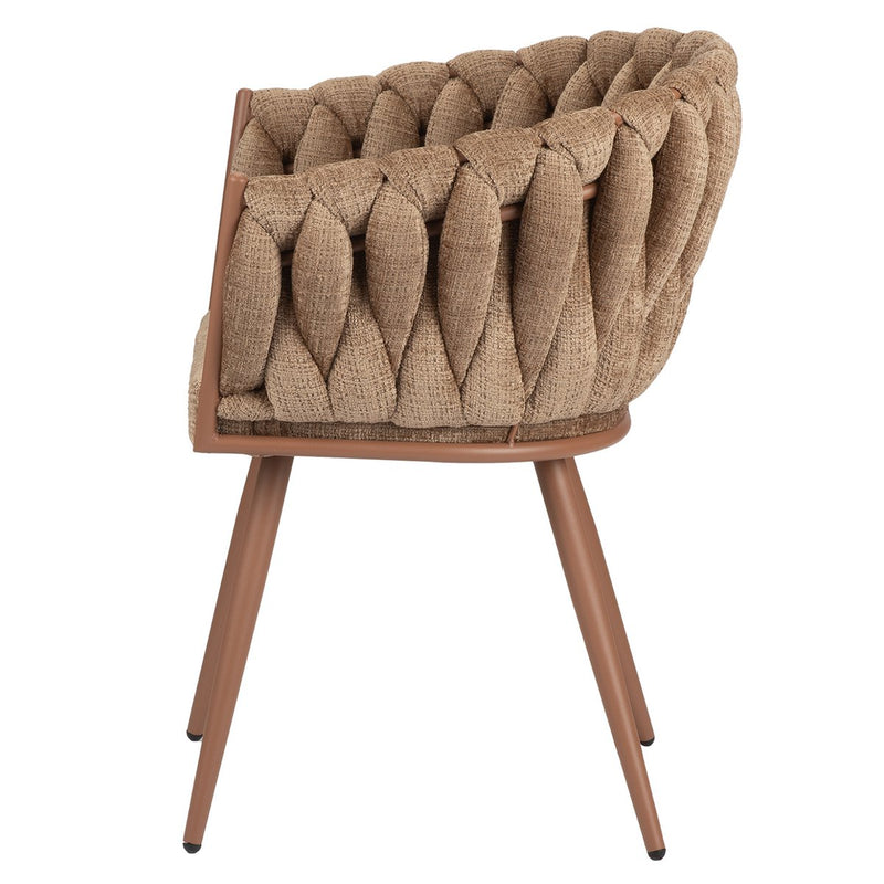 Golfstoel karamel (set van 2) - Chic Choice