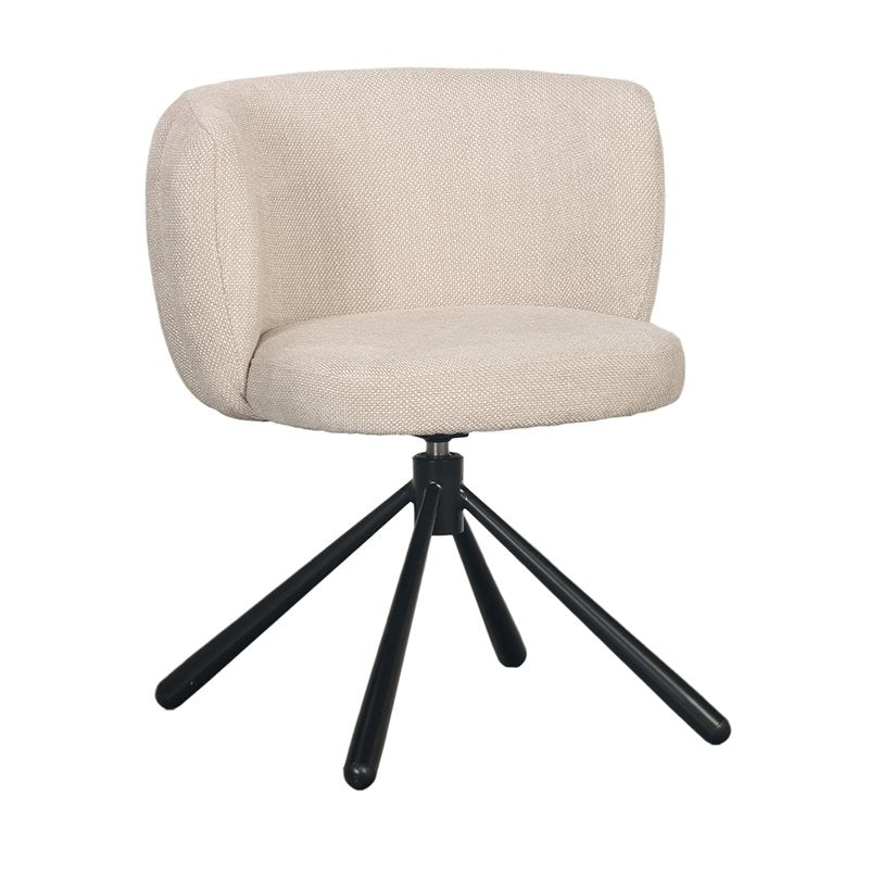 Schelp Draaistoel Beige - Chic Choice