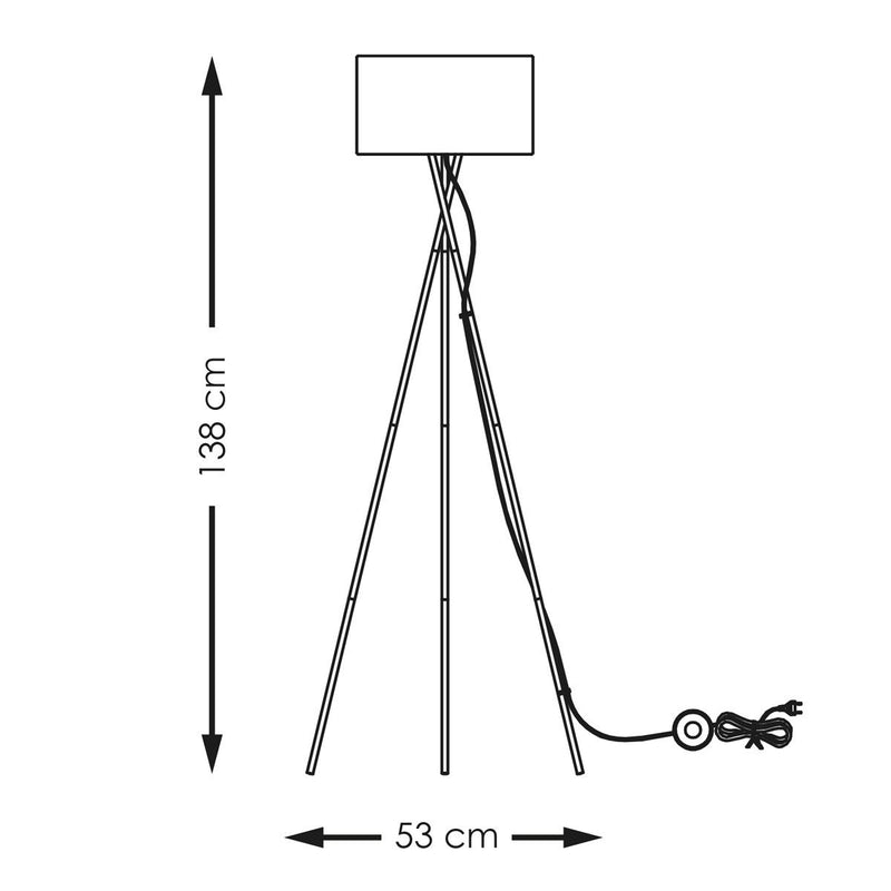 💡🖤 Moderne Vloerlamp met LED – Stijlvol, Functioneel en Sfeervol