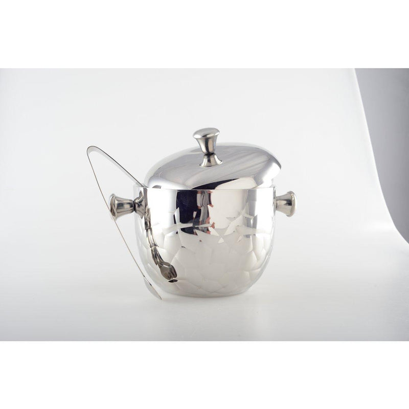Ijskubusemmer met tang 16x16x18cm - Chic Choice