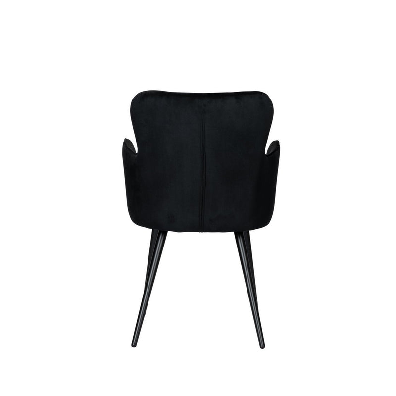 Vleugelstoel zwart (Set van 2) - Chic Choice