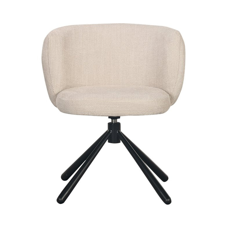 Schelp Draaistoel Beige - Chic Choice
