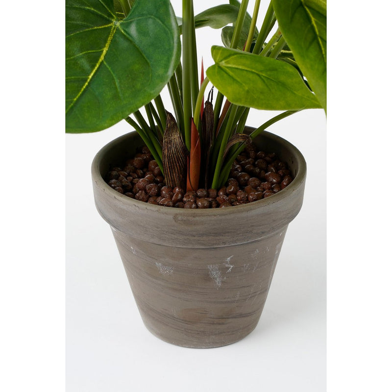 Anthurium Kunstplant in Bloempot Stan - H38 x Ø30 cm - Rood - Chic Choice