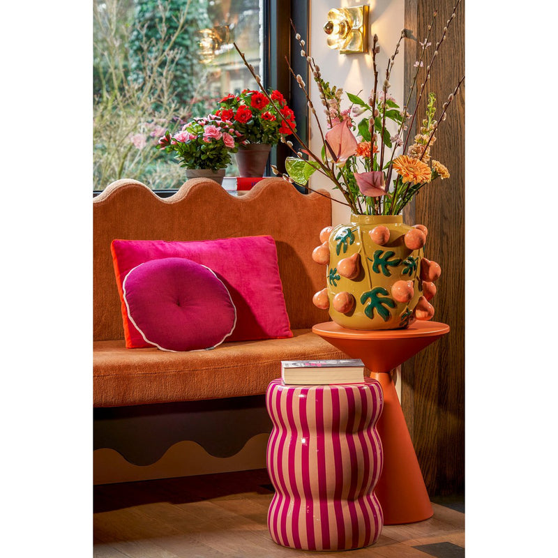 Azalea Kunstplant in Bloempot Stan - H31 x Ø26 cm - Rood - Chic Choice