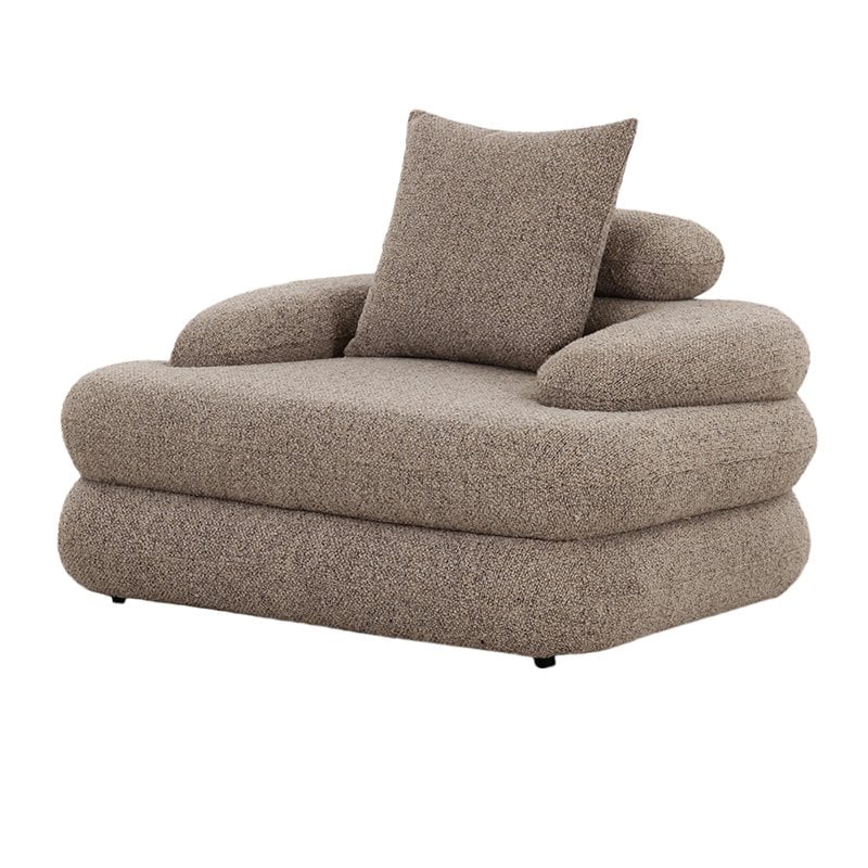 Cairo Loungestoel Sand Boucle - Chic Choice