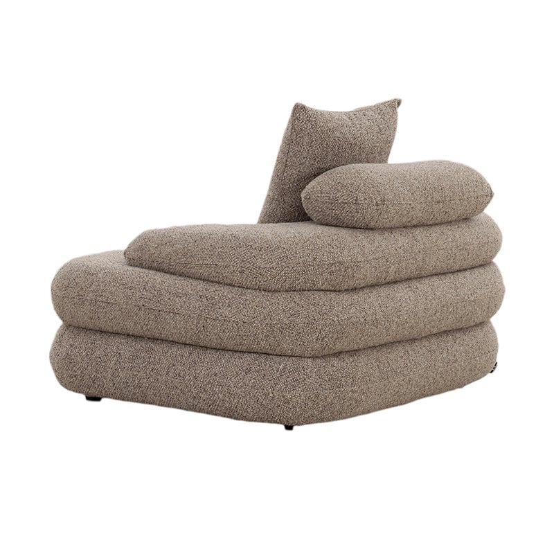 Cairo Loungestoel Sand Boucle - Chic Choice