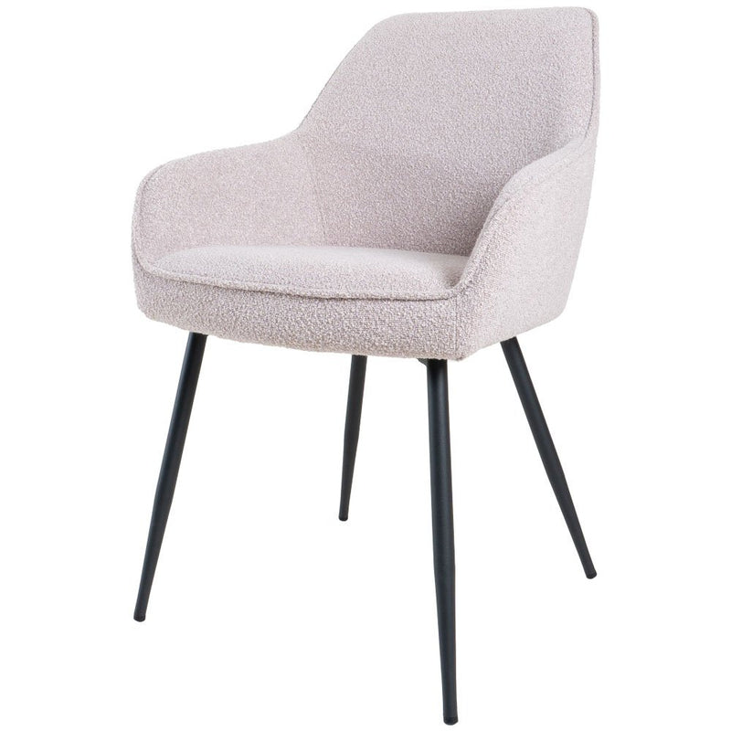 Eetkamerstoel Fenna – Bouclé – Naturel - Chic Choice