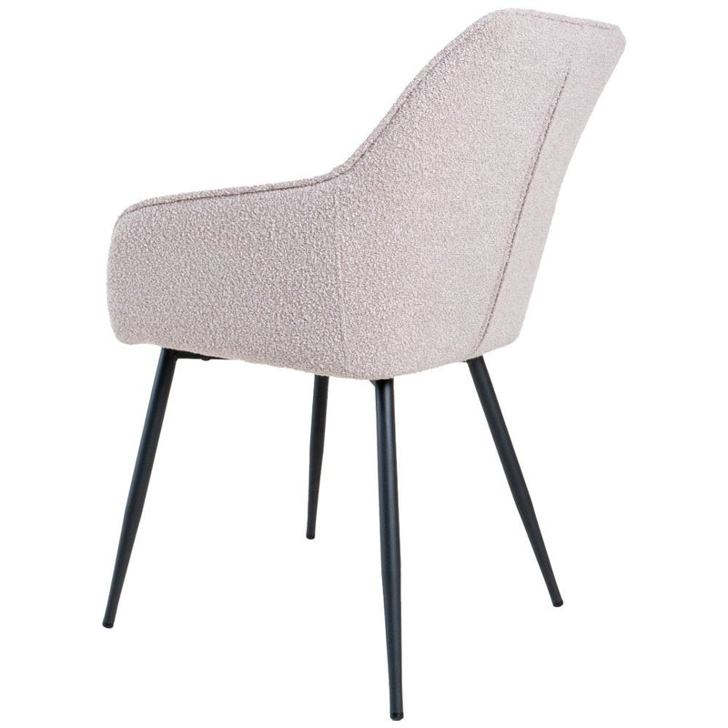 Eetkamerstoel Fenna – Bouclé – Naturel - Chic Choice