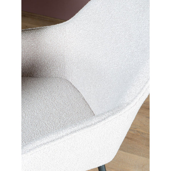 Eetkamerstoel Fenna – Bouclé – Naturel - Chic Choice