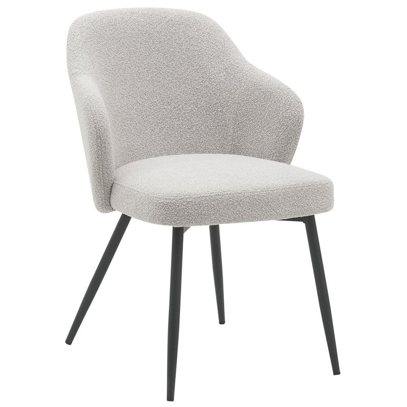 Eetkamerstoel Kendra – Bouclé – Naturel - Chic Choice