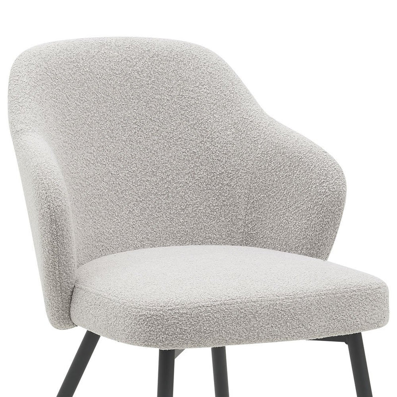 Eetkamerstoel Kendra – Bouclé – Naturel - Chic Choice