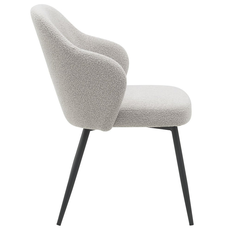 Eetkamerstoel Kendra – Bouclé – Naturel - Chic Choice