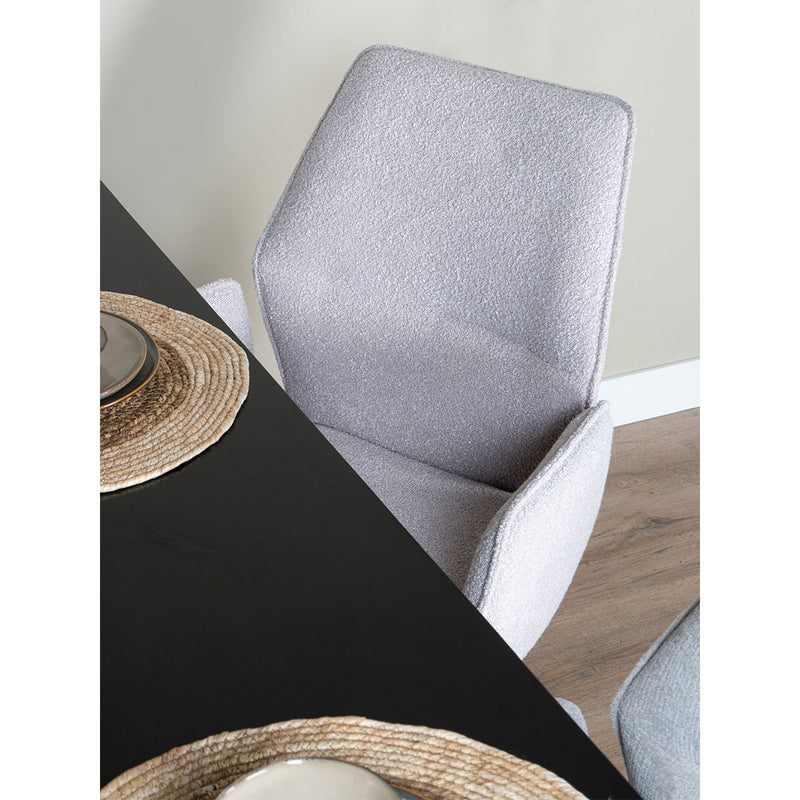 Eetkamerstoel Miley – Bouclé – Naturel - Chic Choice