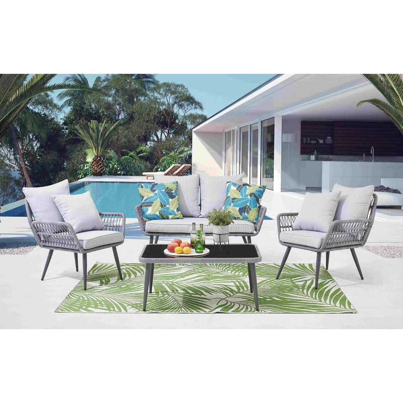 Exclusieve 4-delige Tuinmeubelset: Ruimte, Comfort en Duurzaamheid - Chic Choice