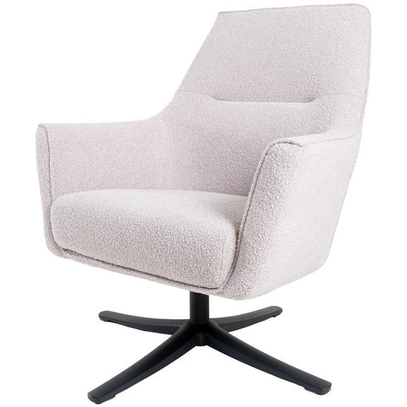 Fauteuil Ties – Bouclé – Naturel - Chic Choice