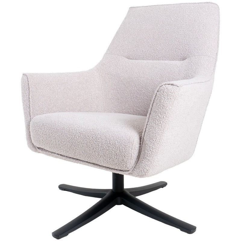 Fauteuil Ties – Bouclé – Naturel - Chic Choice