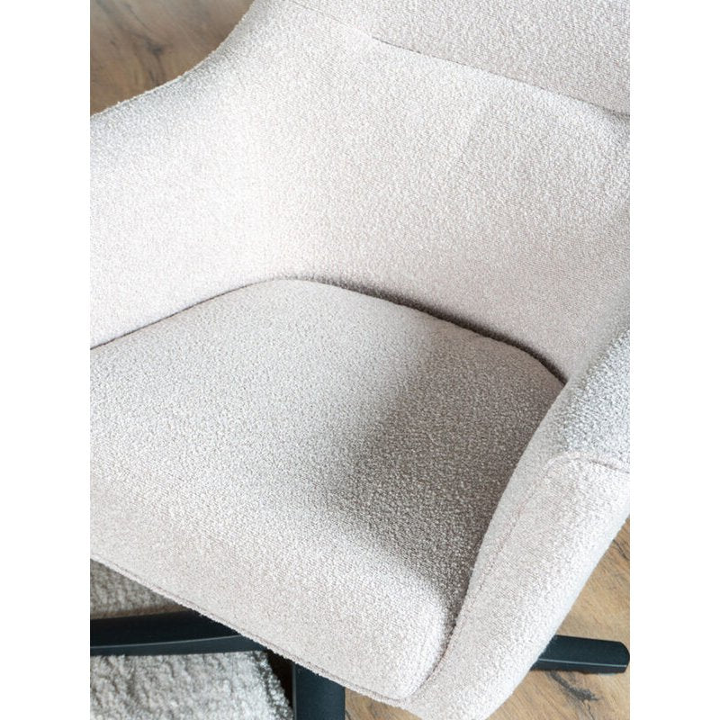 Fauteuil Ties – Bouclé – Naturel - Chic Choice