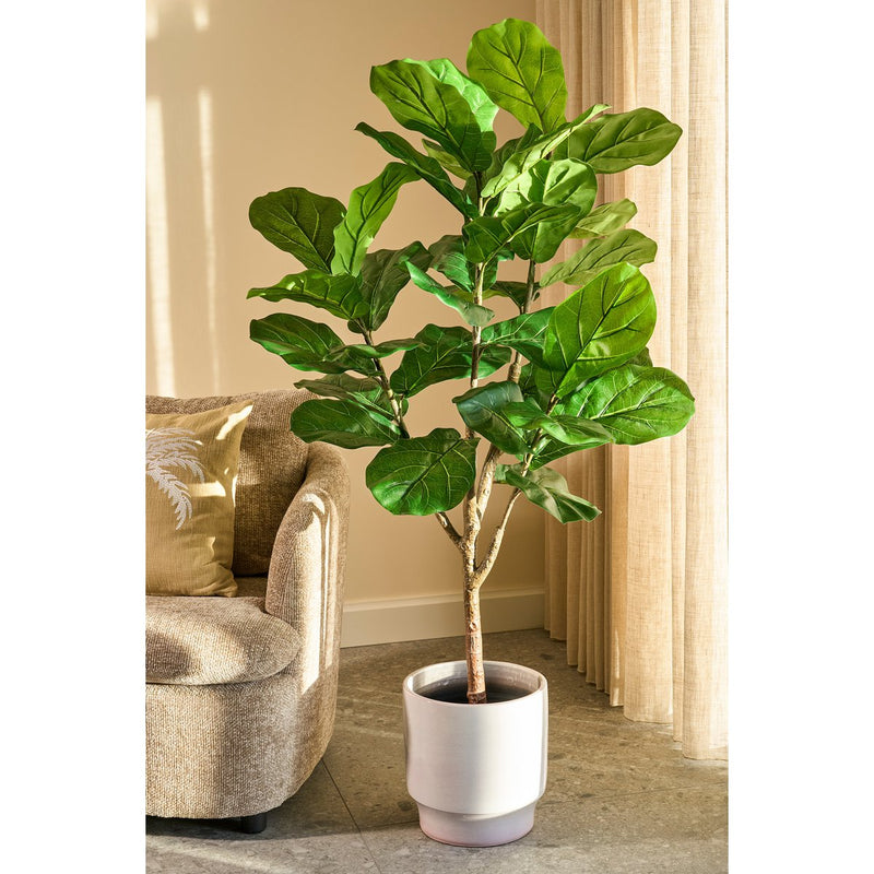 Ficus Lyrata Kunstplant in Pot - H150 x Ø50 cm - Groen - Chic Choice