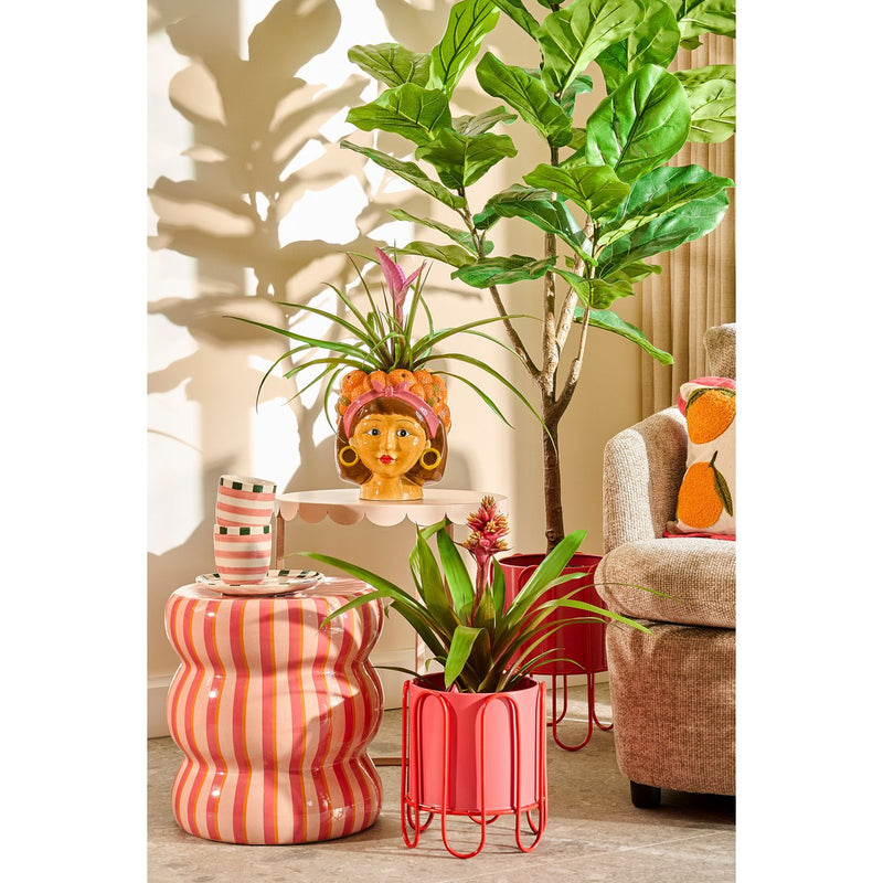 Ficus Lyrata Kunstplant in Pot - H150 x Ø50 cm - Groen - Chic Choice
