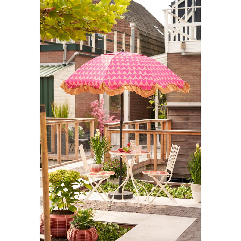 Heart Parasol - H238 x Ø220 cm - Roze - Chic Choice