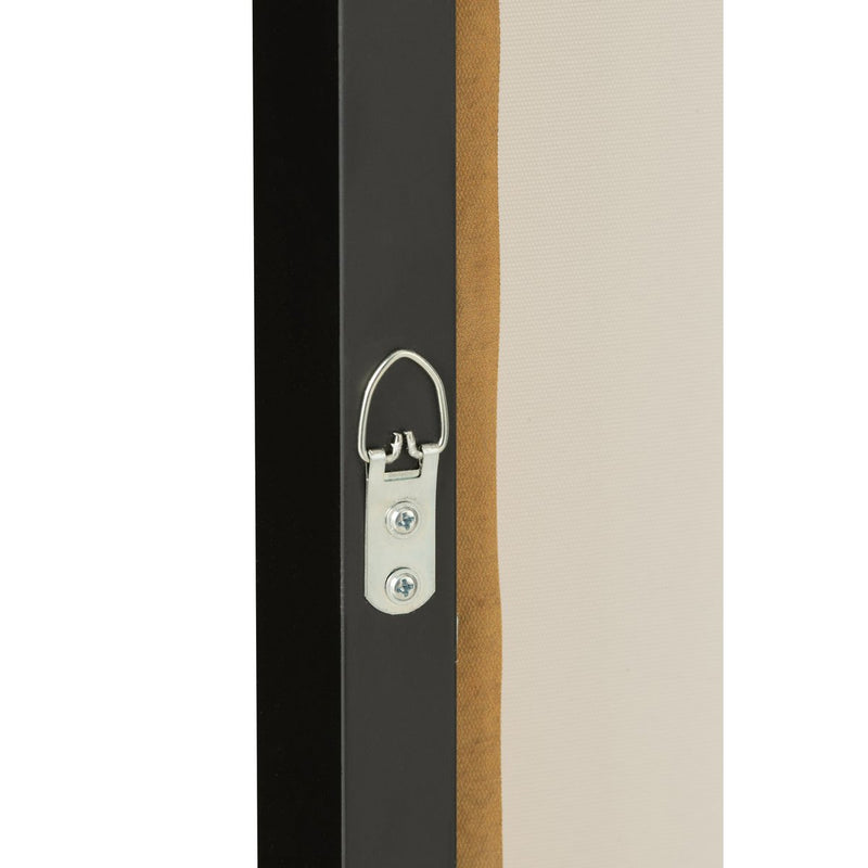 J-Line Kader Vrouw Bloemen Canvas/Hout Mix - Chic Choice