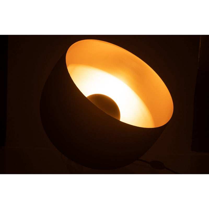 J-Line lamp Rond - metaal - zwart/goud - large - Chic Choice