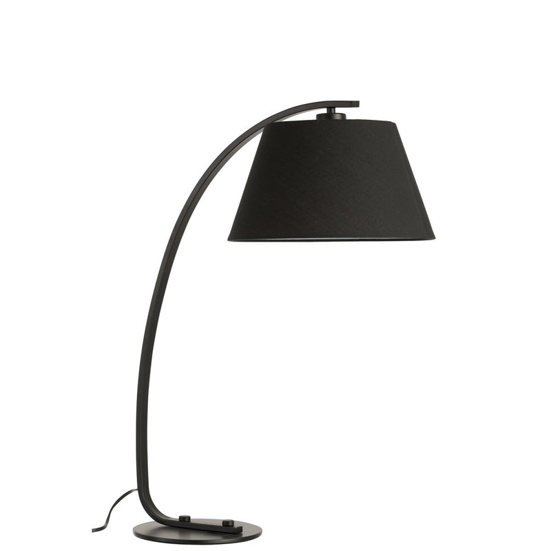 J-Line tafellamp Boog - metaal - zwart - Chic Choice