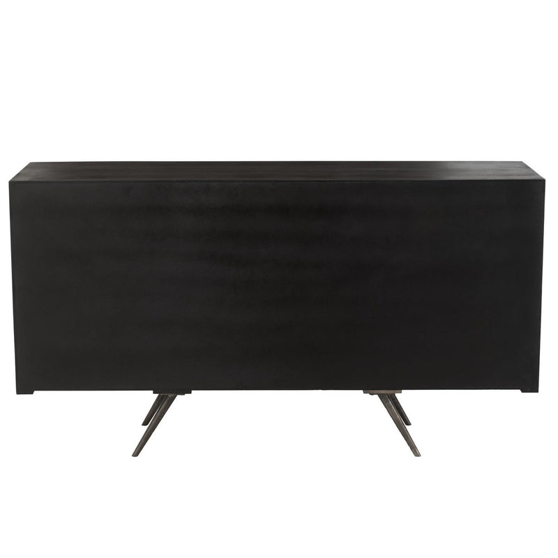 J-line kast Laag Etnisch 2 deuren + 6 laden - hout - bruin - Chic Choice