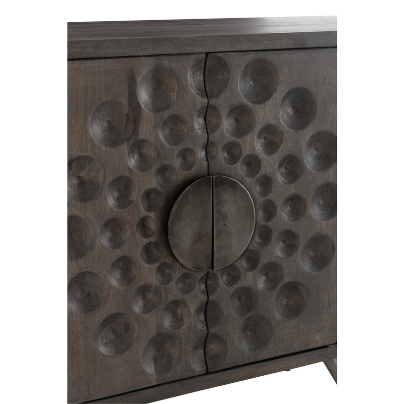 J-line kast Laag Etnisch 2 deuren + 6 laden - hout - bruin - Chic Choice