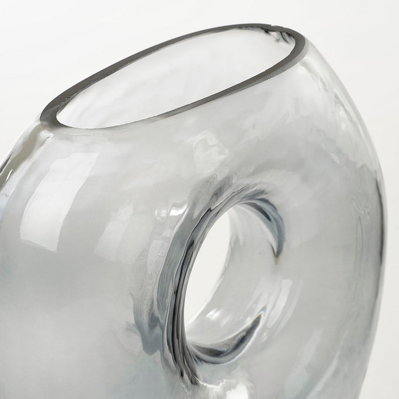 Jay Vaas - L18 x B8 x H23 cm - Glas - Grijs - Chic Choice