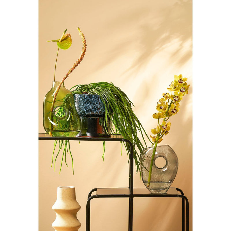 Jay Vaas - L18 x B8 x H23 cm - Glas - Grijs - Chic Choice