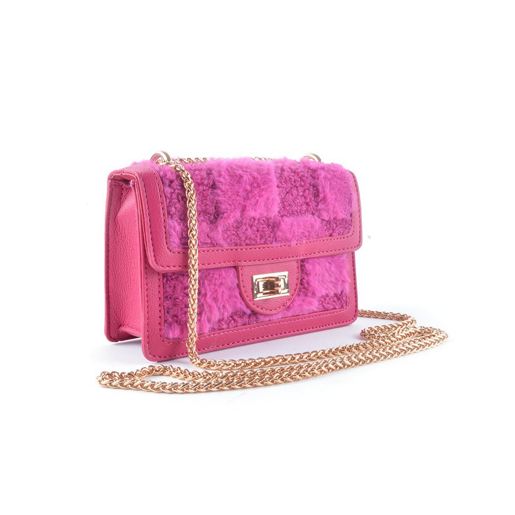 Kunstlederen schoudertasje teddy | 20082 - Chic Choice