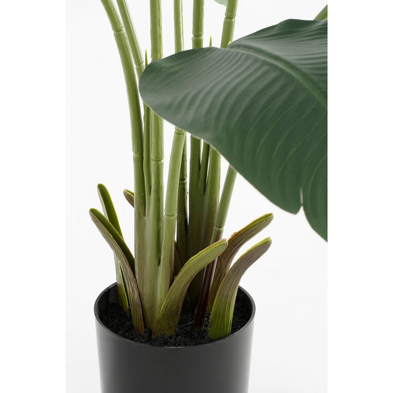 Kunstplant Bananenboom - H120 x Ø30 - Groen - Chic Choice