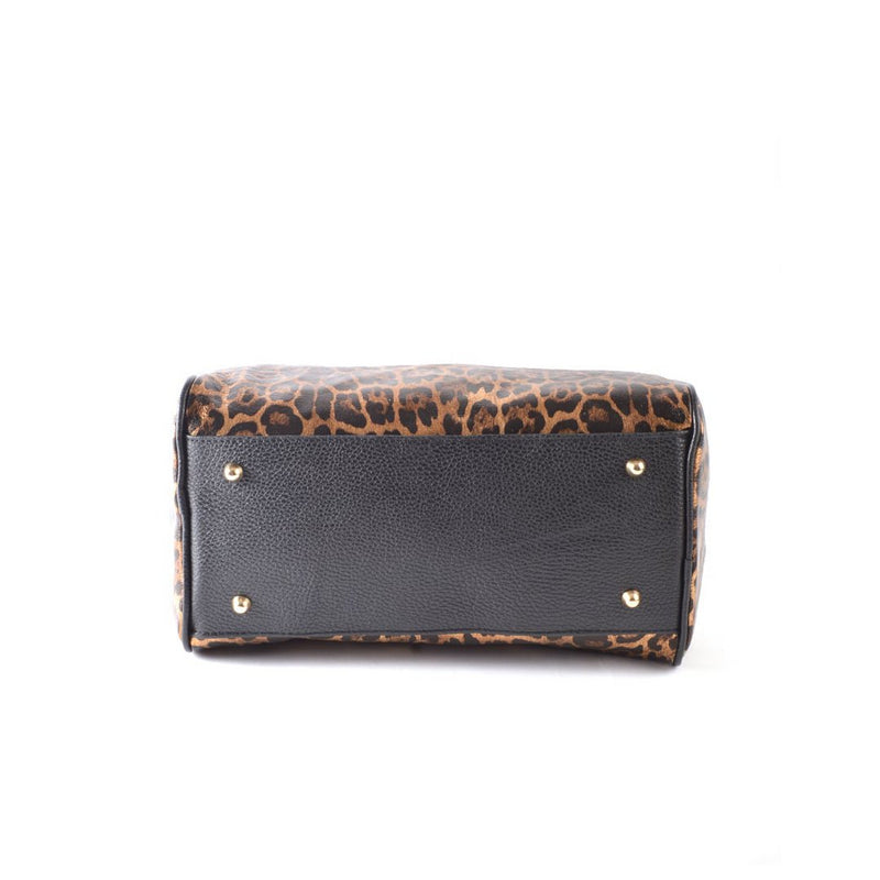 Lederen Bowlingtas | Metallic Panter| 5528682 - Chic Choice