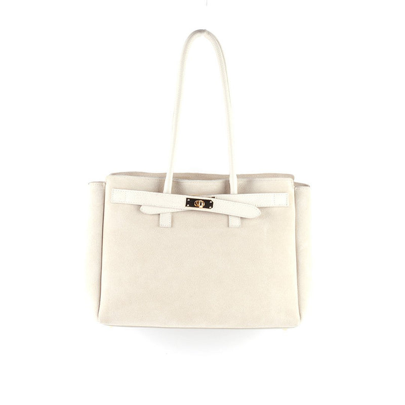 Lederen handtas | Suède | 552346 - Chic Choice