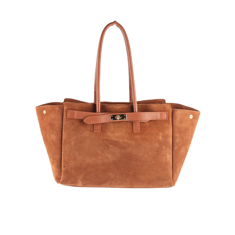 Lederen handtas | Suède | 552346 - Chic Choice