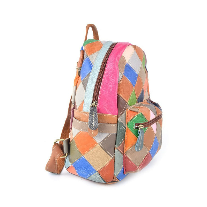 Lederen rugtas | Multicolor geblokt | 552858 - Chic Choice