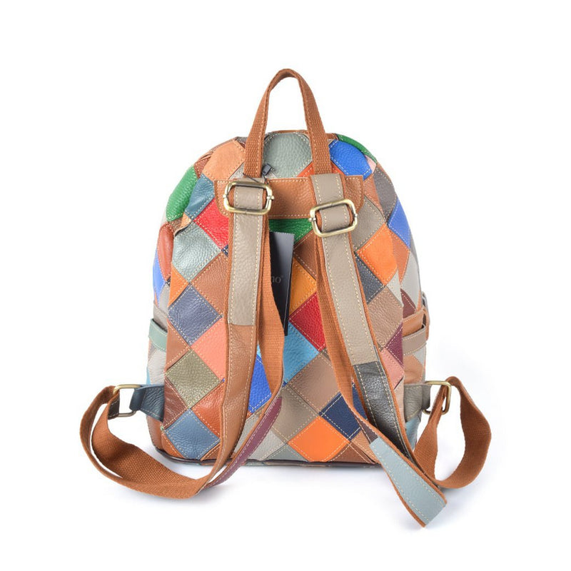 Lederen rugtas | Multicolor geblokt | 552858 - Chic Choice