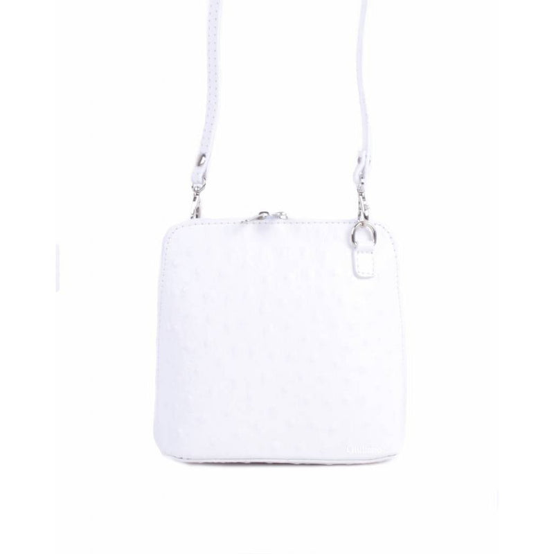 Lederen schoudertasje | Struisvogeldesign| 900086 - Chic Choice