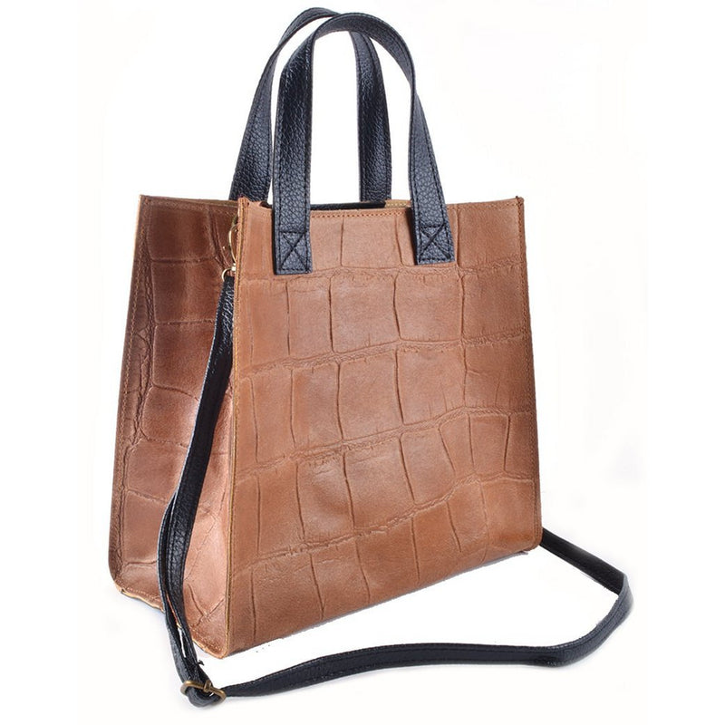 Leren handtas | Vierkant -Mat | 552572 - Chic Choice
