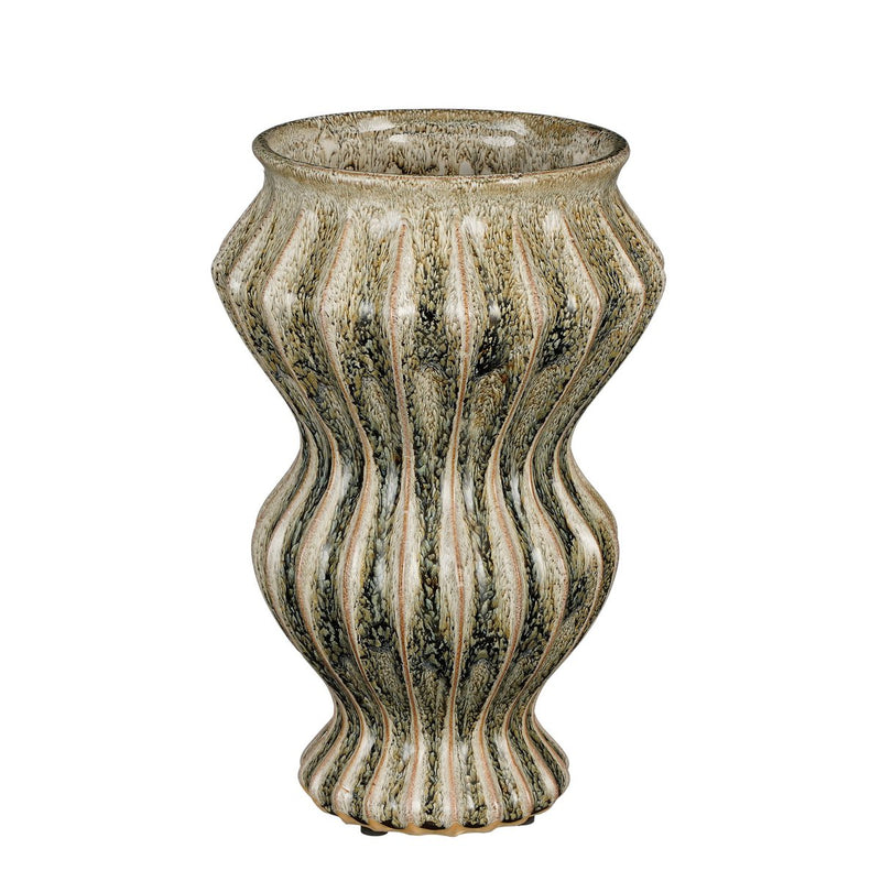 Pippa Vaas - H32 x Ø21 cm - Keramiek - Groen - Chic Choice