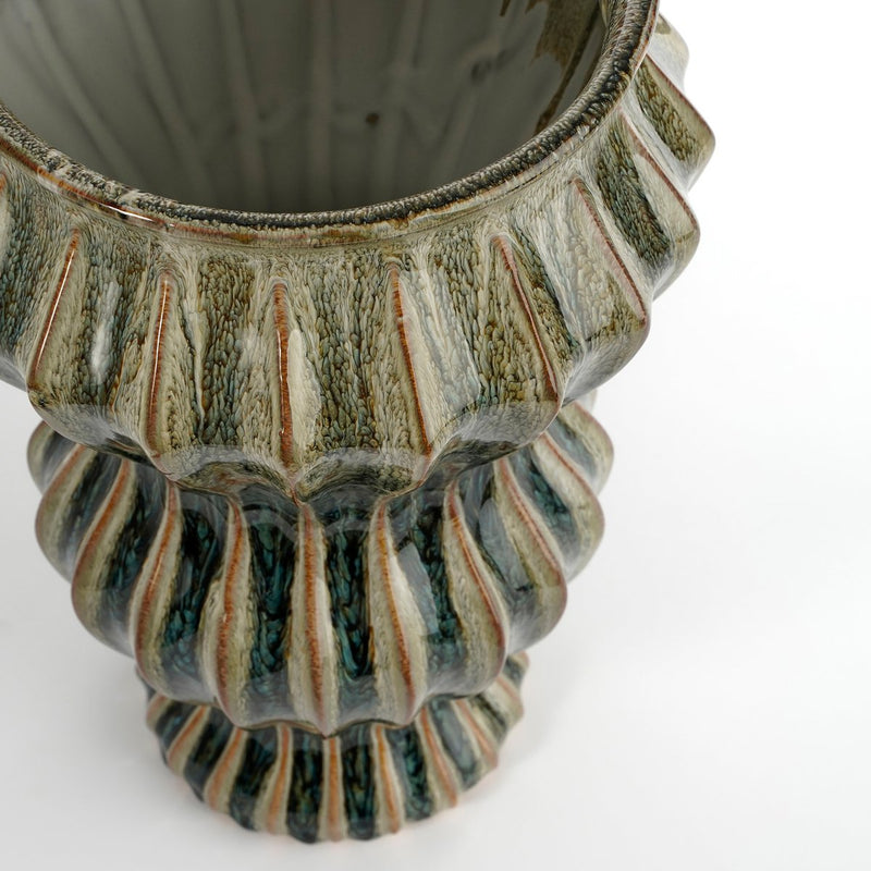 Pippa Vaas - H32 x Ø21 cm - Keramiek - Groen - Chic Choice